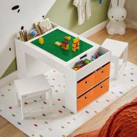 Organizador de Juguetes de Madera Multifuncional con 8 Cestas y 1 Compartimento Tamaño 87x50x50cm - details 3