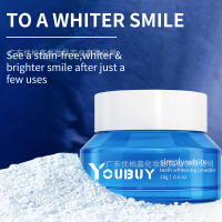 Polvo blanqueador para dientes para eliminar manchas y aclarar el polvo blanqueador, limpiador y cepillador para eliminar el color amarillento y mantener la boca fresca. - details 1