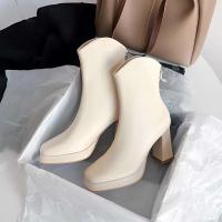 Nuevos tacones altos de cuero negro vendedores calientes, botas, botas de mujer de diseñador - details 3