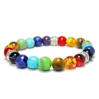 Pulsera de Cuentas Naturales con Volcánica y Ágata - Sistema Solar, Joyería Única para Mujer, Regalo Ecológico y Espiritual, Bisutería de Lujo - details 2