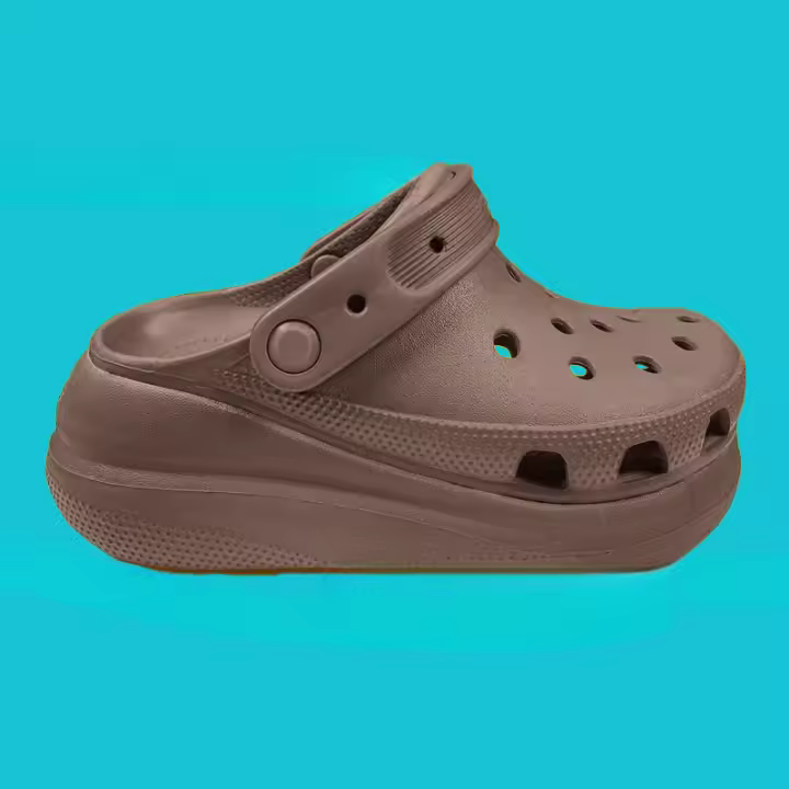 Agujeros zapatos de las mujeres zapatos de playas de suela gruesa aumento antideslizante zapatillas de suela suave desgaste exterior sandalias nube agujero - 1