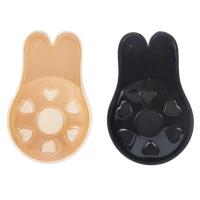 Sujetadores autoadhesivos de realce para mujer, sujetador Invisible sin tirantes de silicona, cinta adhesiva reutilizable para levantamiento de senos, cubierta para pezones de conejo, almohadillas para sujetador - details 11