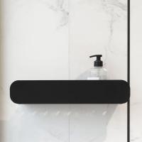 Estante de almacenamiento para el baño montado en la pared, estante de almacenamiento de acero inoxidable antioxidante de gran capacidad, ahorro de espacio, escurridor de ducha duradero - details 1