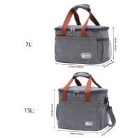 Bolsa de almuerzo con aislamiento térmico de gran capacidad, tela Oxford, almacenamiento de alimentos, bolsas de Picnic, bolsa de caja refrigeradora portátil - details 0