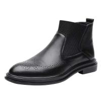 Botas Chelsea de cuero de ante premium para hombre, tobillo de moda de diseñador italiano, 2021 - details 10