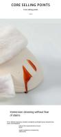 Zapatillas de algodón desmontables y lavables para interiores para hombre y mujer, pantuflas de lana de felpa para el hogar, antideslizantes, impermeables, cálidas y gruesas - details 3