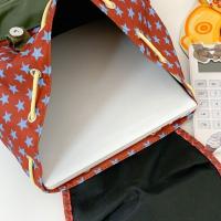 Mochila de gran capacidad con dibujos animados de Lucky Star, mochila escolar con cordón y múltiples bolsillos de estilo coreano, bolsa de nailon Y2K para senderismo y acampada para estudiantes - details 12