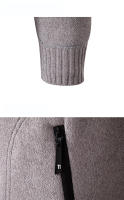 Otoño Invierno sólido cuello de béisbol hombres Cardigan suéter nueva moda Casual abrigos de punto al aire libre sueltos versátiles Slim Tops hombres - details 7