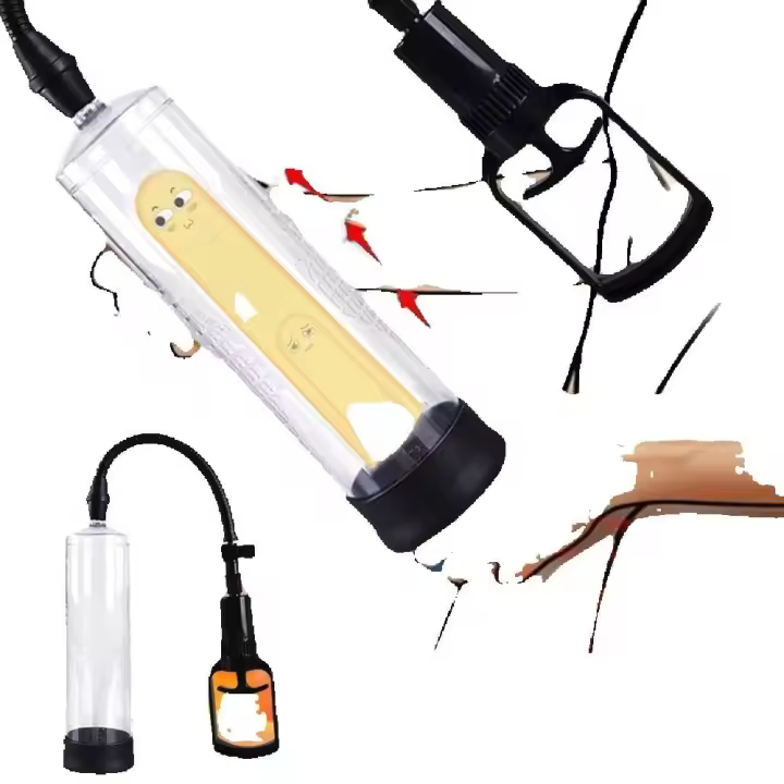 Leten-juguetes sexuales para hombre, ampliadora Manual, mejora de la erección, bomba de vacío, entrenador de Miembro grande, masturbador duradero masculino - 1