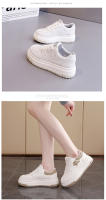 Zapatos Blancos De Cuero Con Plataforma De Zapatos De Mujer, Nuevos Zapatos Deportivos Casuales De Moda - details 13