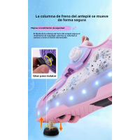 Patines Automáticos Luminosos Ideales para Infantes, Adultos, Estudiantes - details 2