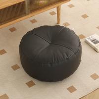 Cojín de suelo portátil de estilo japonés, cuadrado/redondo de cuero PU, muelle para sentarse, cojín suave y grueso para sala de estar - details 1