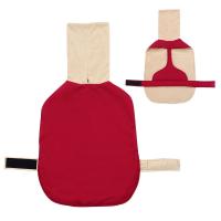 Ropa Térmica Para Perros Invierno Impermeable Chaqueta Gruesa Para Medianos Y Grandes Cachorros Rojo Negro Con Agujero Para Correa Greyhound - details 2