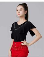 Tops de baile elegantes y modernos, graduación clásica TRE, street TRE con volantes, camiseta festival femenina Ustada Latina - details 8