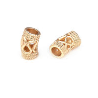 Gran Espaciador de Cilindro de Latón Dorado de 18K Accesorios para Hacer Pulseras - details 28