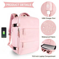 Mochila de Viaje para Mujer, Gran Capacidad, Impermeable, informal, Deportes al Aire Libre, para Portátil y Cuad - details 9