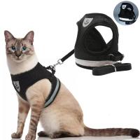 Arnes y correa ajustables y transpirables para mascotas Chaleco a prueba de Escape para gatos - details 0