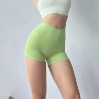 Gymtub - Pantalones cortos de tres cuartos para mujer, cintura alta, color melocotón, desnudo, para correr, hacer ejercicio, secado rápido - details 12
