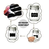 Pegatina de pizarra negra borrable de PVC, etiquetas de caja de crema cosmética, tarros de especias de cocina para el hogar, etiquetas múltiples, 1 hoja - details 16