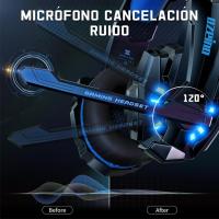 Cascos Gaming, Auriculares Gaming Para PS4 PS5 PC Xbox One Switch, Sonido Estéreo 3D, Cascos Con Microfono Cancelación De Ruido - details 2
