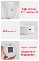 Luz Led con Sensor de movimiento, luces nocturnas USB, lámpara recargable para dormitorio, escalera, pasillo, armario, iluminación - details 5