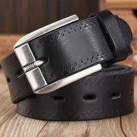 Cinturones de diseñador para hombre, piel de vaca auténtica de alta calidad, color marrón, de lujo,talla grande, 100% grano real - details 26