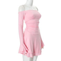 M23DS735 Vestido superior de color sólido plisado de cintura alta ajustado nuevo a la moda para mujer - details 76
