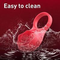 Embalaje privado SEXY para hombres Control por aplicación Anillo de retardo de eyaculación vibratorio Masajeador de testículos masculino Vibrador Juguete sexual Parejas Productos para adultos - details 5