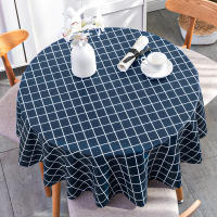 Mantel redondo impermeable de PVC, cubierta de mesa con estampado a prueba de aceite para cocina, jardín, comedor y boda - details 17
