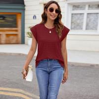 Blusa de Estilo Coreano Vintage para Mujer Cuello Redondo, Mangas Cortas, Moda Joven, Tops de Mujer Alta - details 27