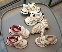 Zapatillas deportivas informales para niños y niñas, zapatos de malla transpirable, resistentes al desgaste, con gancho y bucle, a la moda, novedad de otoño, 2024 - details 1