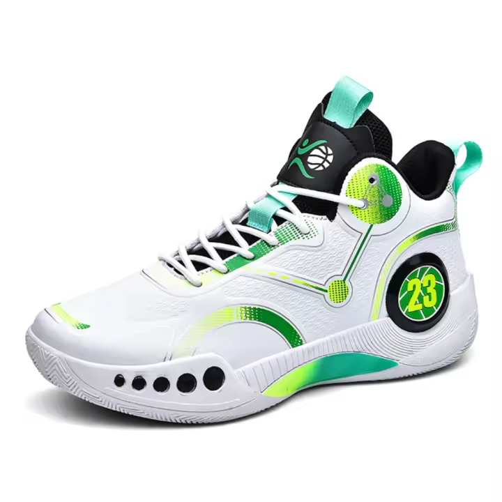 Zapatillas de baloncesto para hombre, zapatos de entrenamiento profesional de cuero transpirable, zapatillas antideslizantes, primavera y otoño - 1