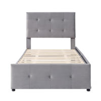 Cama de Almohada Ajustable en Altura 90 x 200 cm Marco de Muebles para Hogar - details 9