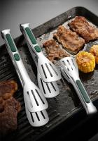 Pinzas De Alimentos Para Barbacoa De Acero Inoxidable 304 Herramientas De Cocina Para Exterior Accesorios De BBQ Para El Hogar Y Bar - details 1