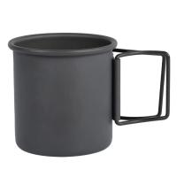 Taza de agua para acampar al aire libre, vajilla de aluminio plegable portátil para senderismo, Picnic y montañismo, 300ml - details 5