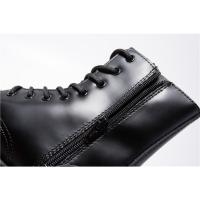 Suelas gruesas con forro polar Botas Dr. Martens, cremalleras laterales, botas cortas de mujer británica, suelas de pastel, botas de trabajo y zapatos de algodón - details 44