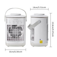 Aire acondicionado portátil 5 en 1, enfriador de aire con tanque de agua de 700 ml, 4 velocidades, 7 LED de colores para dormitorios, oficinas, coches - details 14