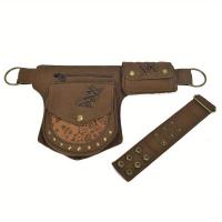 1 pieza de estilo Punk para hombre y mujer, cubierta de riñón negra Simple, soporte para teléfono móvil, tarjetas y llaves, bolsa Vie para ciclismo para hombre y mujer - details 10