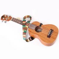 Correa ajustable de poliéster suave para guitarra ukelele, bajo acústico, correa para el hombro, banda con gancho - details 4