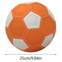 Gran tamaño 3/4/5 curva balón de fútbol líneas curvas naranja fútbol juvenil juego recreativo regalo partido fútbol al aire libre patio trasero - details 0