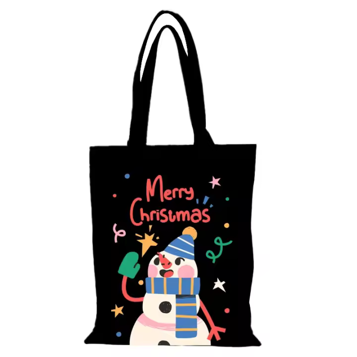 Bolso de Moda de Lienzo de Playa Ecológico Bolso de Compras de Navidad para Mujeres - 1