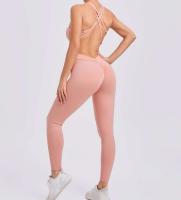 Monos de Yoga sin Costuras Estilo Deportivo para Mujeres Correa Cruzada Levantamiento de Cadera - details 4