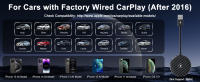 Adaptador CarPlay inalámbrico 2024 - Adaptador inalámbrico Apple Carplay Convertir cable a Dongle CarPlay inalámbrico 5Ghz WiFi Auto Connect Actualización en línea para iPhone iOS 10+ y OEM CarPlay con cable - details 5