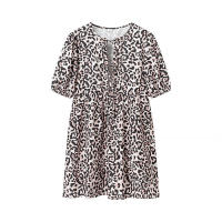 - Venta de verano de la temporada, camisas con cinturón de color puro para mujer, minivestidos de manga corta con cuello redondo, regulares - details 5