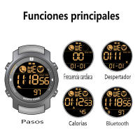 Reloj Deportivo para Hombres NORTH EDGE LAKER con Monitor de Ritmo Cardíaco Pasos Calorías Llamada Notificación 50m Impermeable Tecnología Inalámbrica - details 8