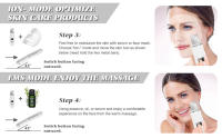 Exfoliador de Piel Ultrasonido Herramienta de Limpieza Facial Profunda con Base Recargable - details 1