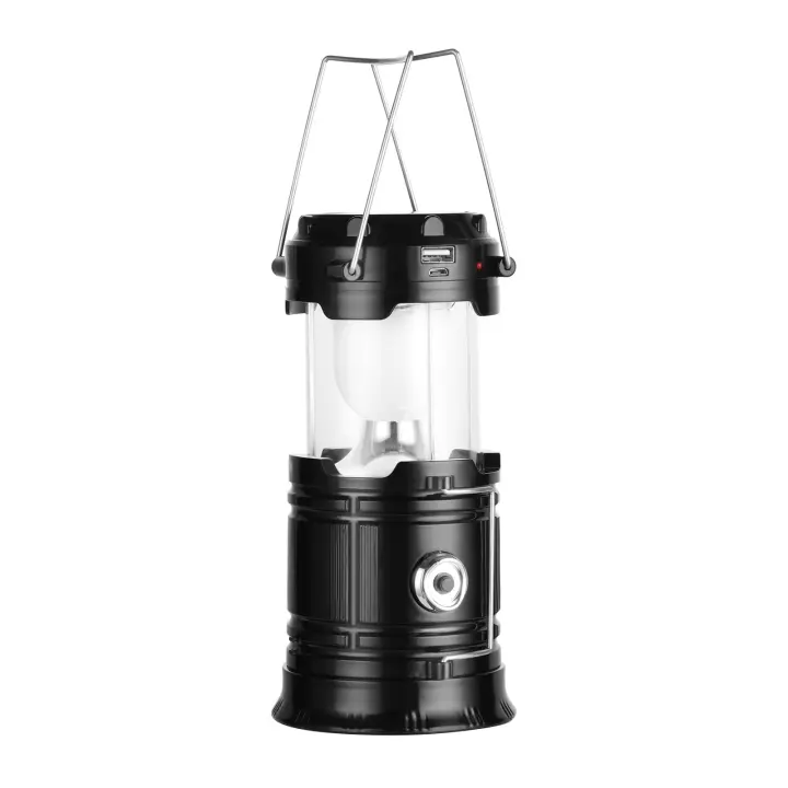 Linterna Solar para acampar, lámpara recargable por USB, luces solares portátiles impermeables para luz de emergencia interior y exterior, 1/4 Uds. - 1