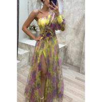 Vestido Elegante de Malla Multifuncional para Mujer Estilo Descubierto con Hombros - details 12