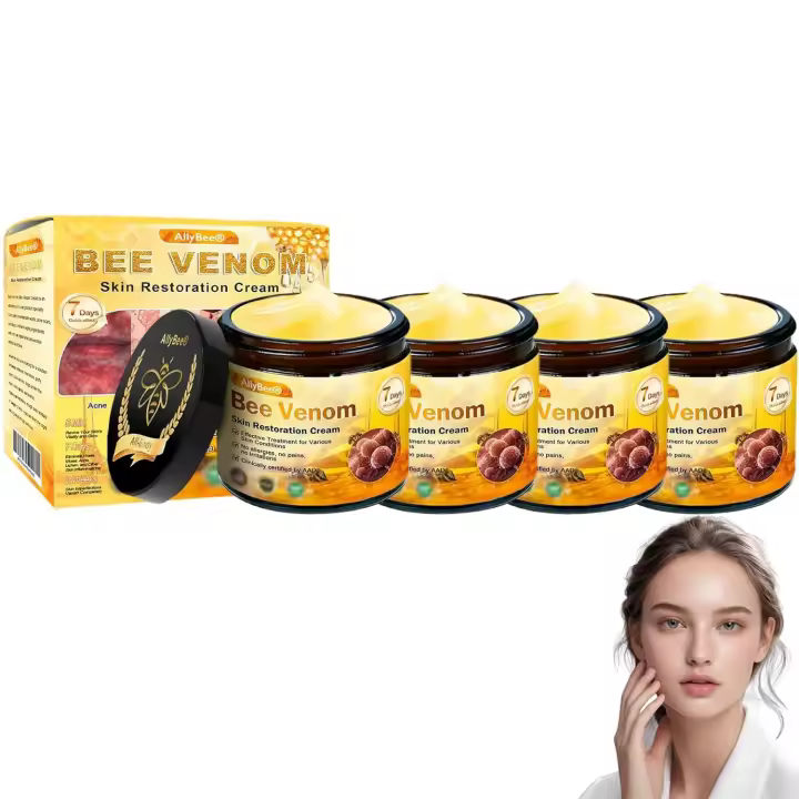 Crema para el tratamiento de la piel de abeja AllyBee, crema restauradora de veneno de abeja, mejora la piel e hidrata profundamente (1 unidad) - 1