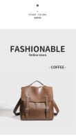 Bolso de cuero retro unisex Gran capacidad Diseño oblicuo Portátil Multifuncional - details 5
